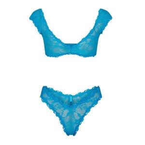 Skims Stretch Lace Set in Mykonos